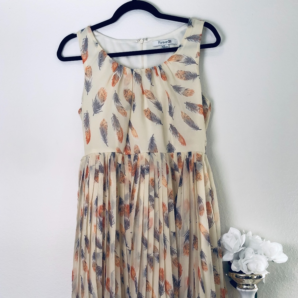 Pleated Feather Dress